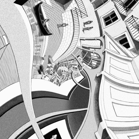 Maurits Escher, prentententoonstelling zoom level 3