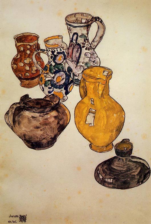 Egon Schiele, keramik
