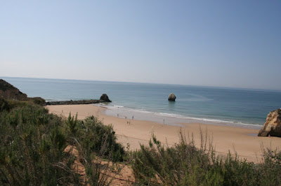 Vista para o mar da Praia da Rocha)