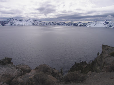 View across Crater Lake from Grotto Cove