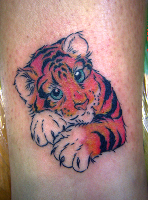 cute dragon tattoos for girls. Tiger tattoos for girls.