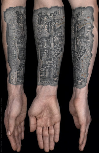 leg tattoo. Remember that robot leg tattoo