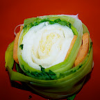 Rouleau orange et vert