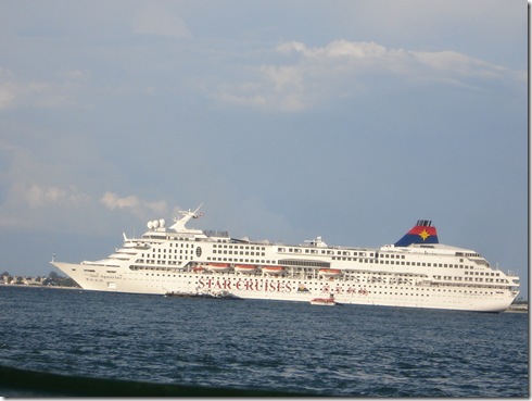 Star Cruises cruise ship, docked at the Marina in Penang