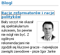 Igor Janke, Rzeczpospolita, 26 marca 2008