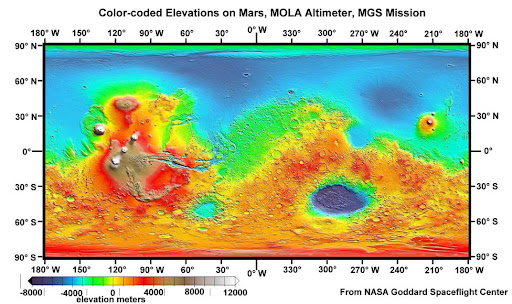 火星高清晰地形图