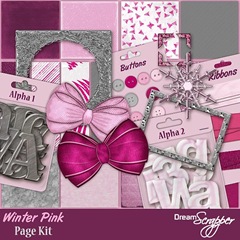 Winter Pink Page Kit