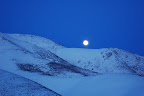 Moonrise over Hailey ID hills. Photo by Lisa Callagher Onizuka