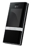 LG KE800 Chocolate Platinum Mobile Phone Front View