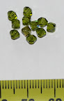 Olivine. 4mm biconeEACH S