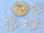 Sterling Silver filigree connector