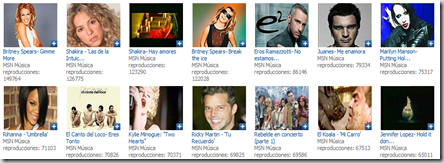 Top 10 MSN Vídeo - Música.