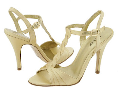 sexy gold woman bridal high heels