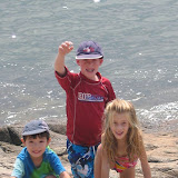 Kai, with his cousins Matthew and Alex
