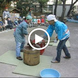 Video - Mochitsuki (mochi pounding) at Kai's school.