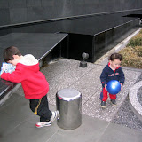 This  picture captures Kai's and Eidan's personalities - Kai, the boy of words, Eidan the boy of action
