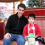 Mike and Kai on the Jolly Trolly