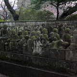 Statues representing the 500 disciples of Buddha at Kitain temple in Kawagoe. The area was closed to the public, so this is as close as I could get for the picture (even with the zoom)