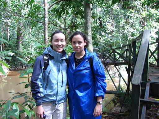 Nat and Becky jungle trekking!