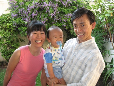 Lucas Ryu con sus papis!