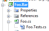 Nested or dependent files in Visual Studio.