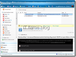 Windows Live Mail - main screen