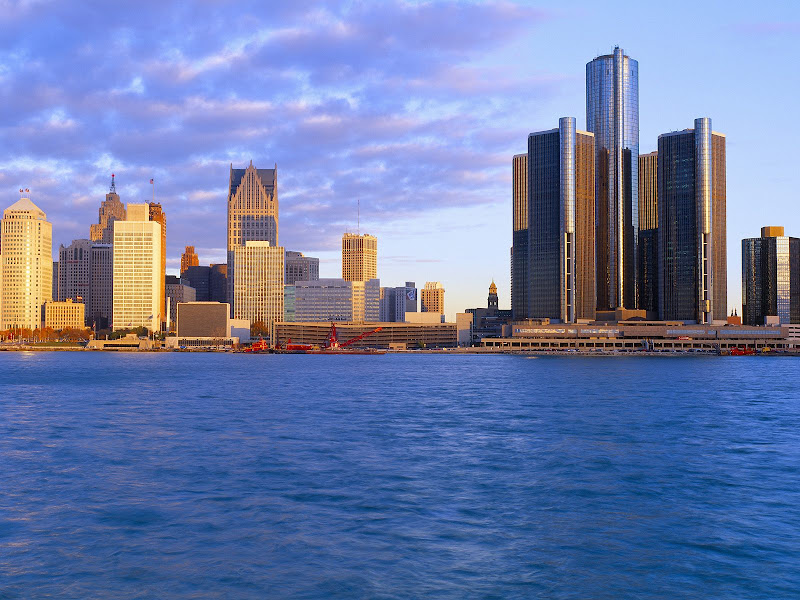 Beautiful wallpaper Detroit at Sunrise, Michigan.jpg WallpaperBeautiful -  http://henku.info