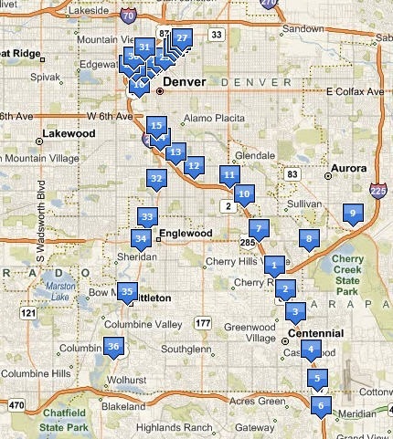 RTD Light Rail Stations - Live Maps