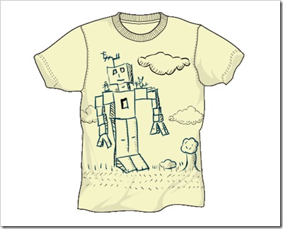 robot t-shirt