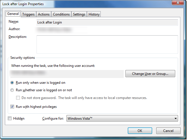 General Task Properties
