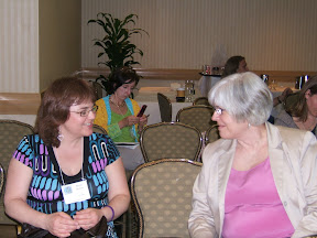 Sheila Stubbs and Gloria Lemay at the 2008 Trust Birth Conference