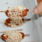 Brochettes d'okara façon BBQ