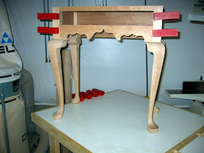 Table carcase glue up