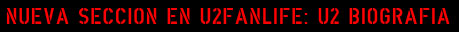Novedades U2fanlife