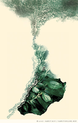 Digital art and Bengali Visual Poetry by Samit Roy