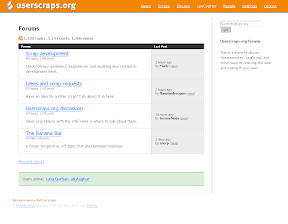screenshot: forums