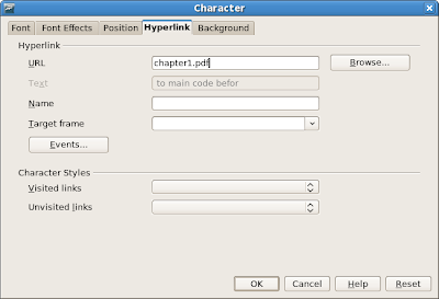 OpenOffice.org: Insert Character dialog