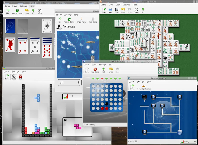KDE4 žaidimai