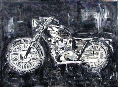 Custom Motorcycle Paint Chicago on Triumph Motorcycle Sports Painting Art