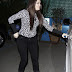 Khloe in Long Sleeves Leopard Print Blouse and Mid Calf Boot