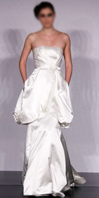 Silky Satin Wedding  Dress Gown