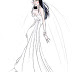 Megan Fox ; Celebrity's Wedding Gown Sketch