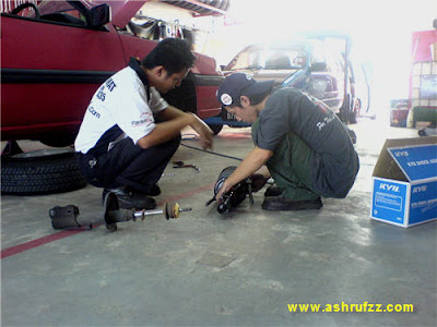 Replacing my old shock absorber