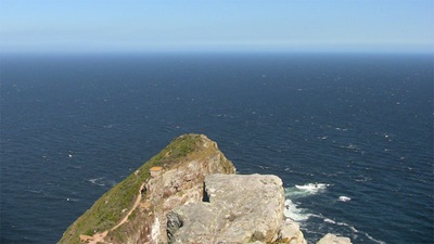 Cape Point, looking S (nothing to spoil the view but Antarctica)