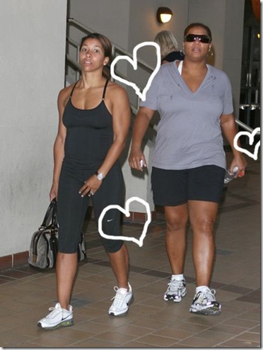 picture of Queen Latifah and girlfriend Jeanette Jenkins