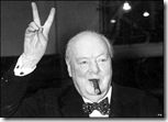 sir Winston Churchill v sign picture