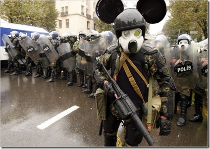 Rioting Polish Police's Mickey Mouse Uniform picture