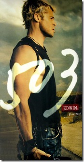 Brad Pitt Edwin ad campaign photos 1