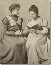 Helen Keller and her teacher Anne Sullivan