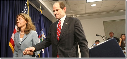 Governor Eliot Spitzer and wife Silda Spitzer